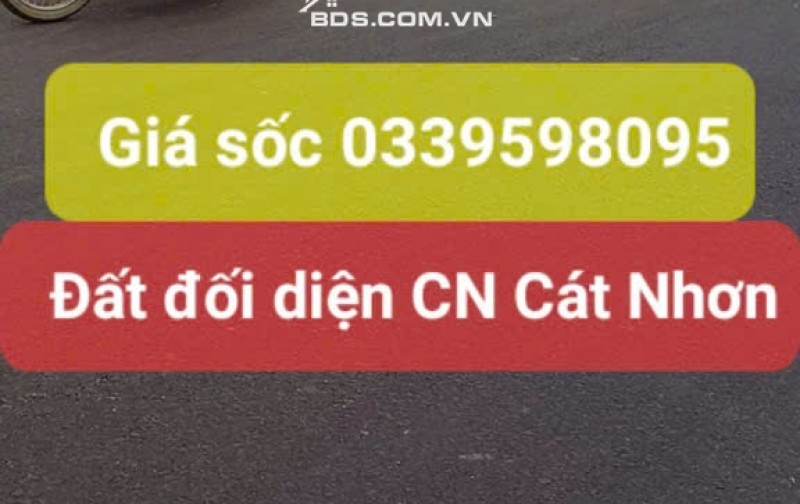 ĐẤT VÀNG mặt tiền QL19B đối diện cụm CÔNG NGHIỆP CÁT NHƠN, Phù Cát, VỊ TRÍ ĐẮC ĐỊA